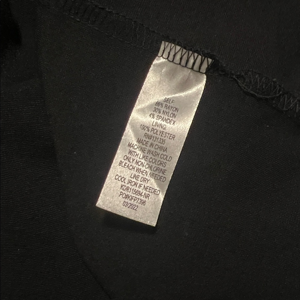 Black Square-Neck Maxi Dress with Front Slit | Small - Picture 6 of 6